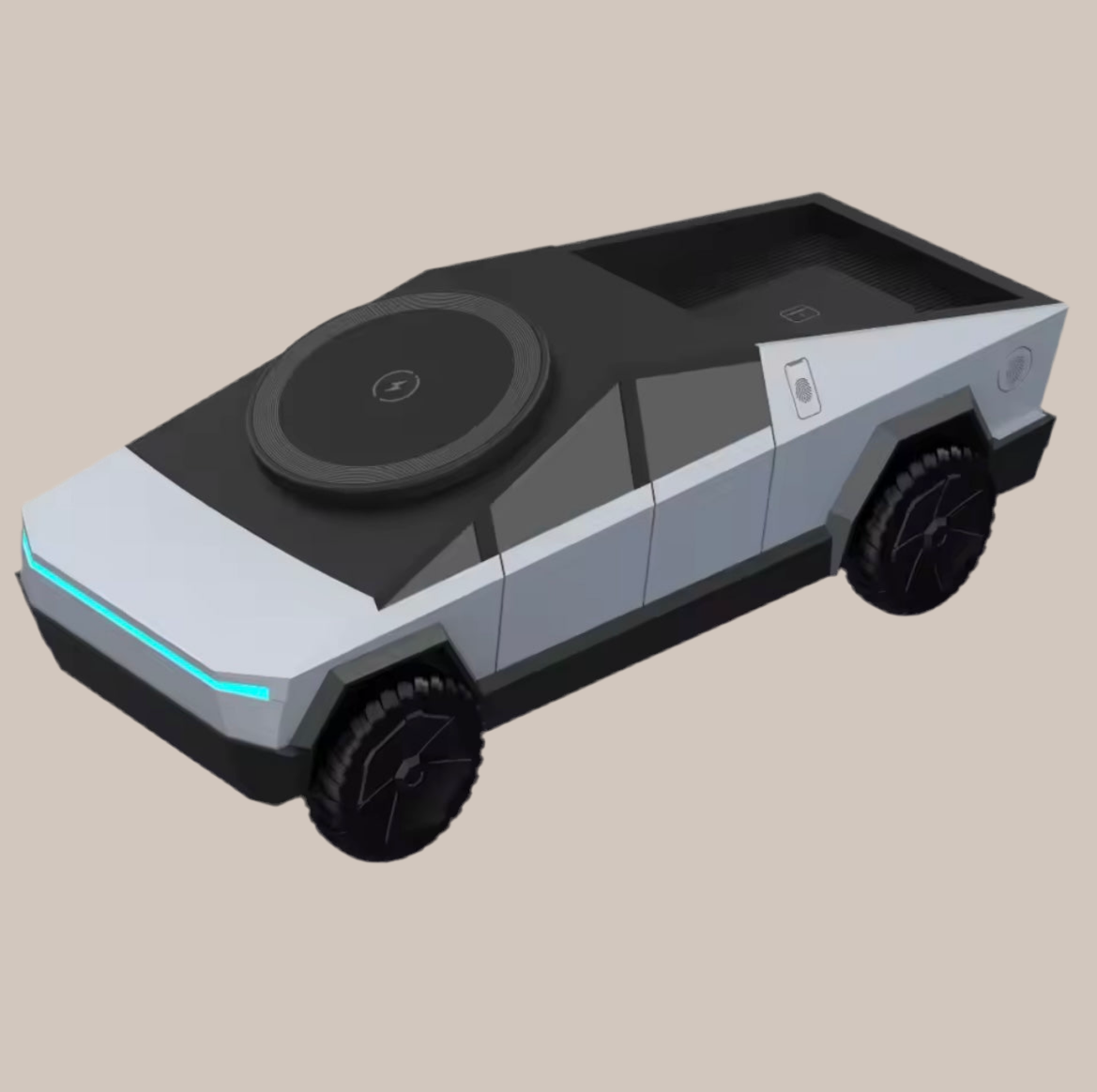 ⚡ Cargador Inalámbrico 3 en 1 Cybertruck Edition