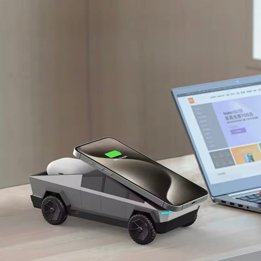 ⚡ Cargador Inalámbrico 3 en 1 Cybertruck Edition