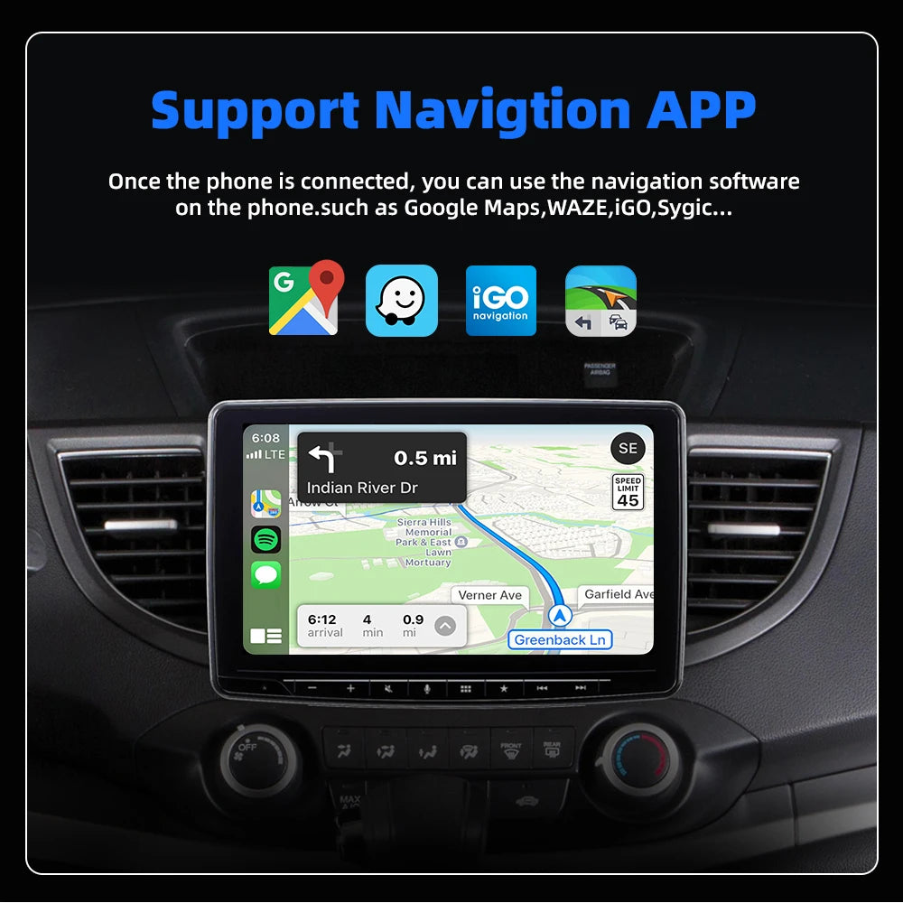 Adaptador Inalámbrico 2 en 1 – CarPlay & Android Auto para Coche