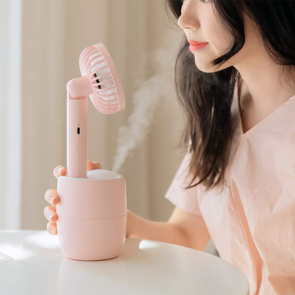 Mini ventilador humidificador USB